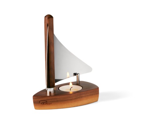 KOGGE tealight holder w/sail