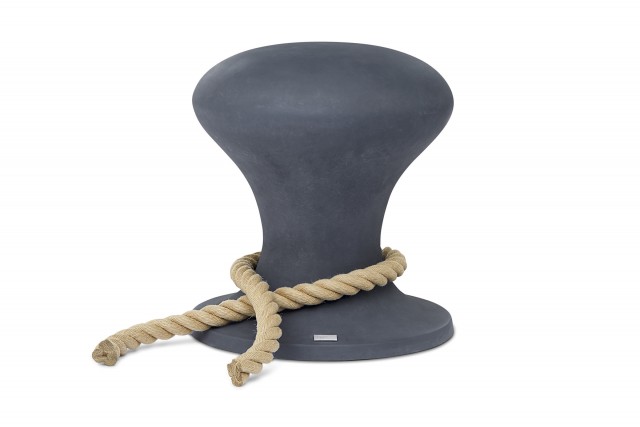 HAMBURGER HOCKER stool with rope