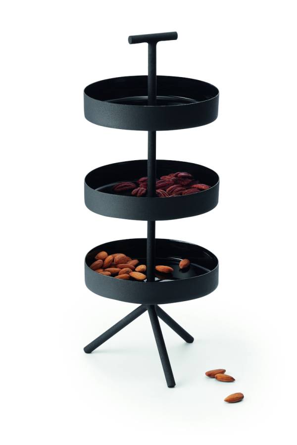 FELIX Deko-Etagere aus Metal in der Farbe Schwarz
